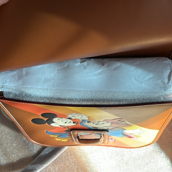 COACH  Disney X Coach Courier Bag With Mickey Mouse And Minnie Mouse - Picture 5 of 7